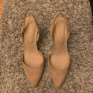 ALDO nude pumps